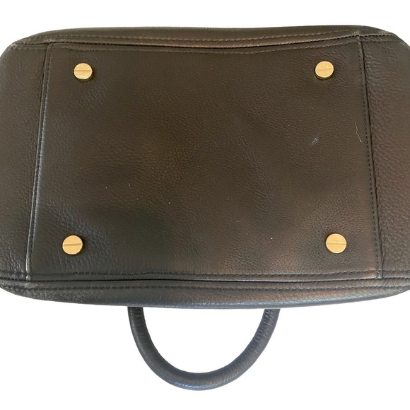 J. Crew Leather Black medium biennial satchel. Handbag w alt shoulder strap - Picture 9 of 13